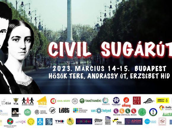 Civil Sugárút – 2023. március 14-15. Mi ott leszünk! Téged is várunk!